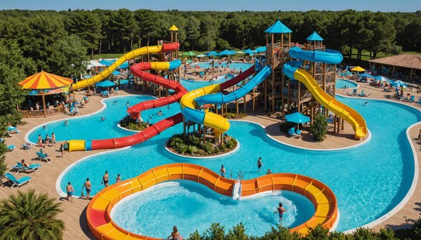 Les campings avec toboggans aquatiques en vendée